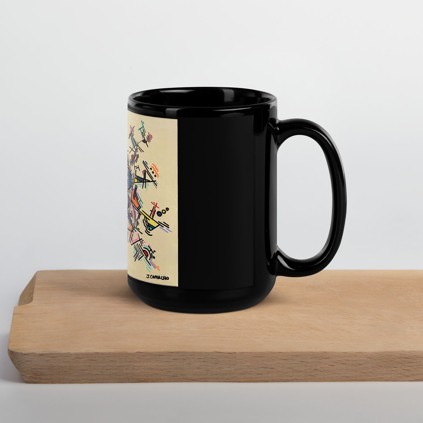 "Retaliation" Black Glossy Mug