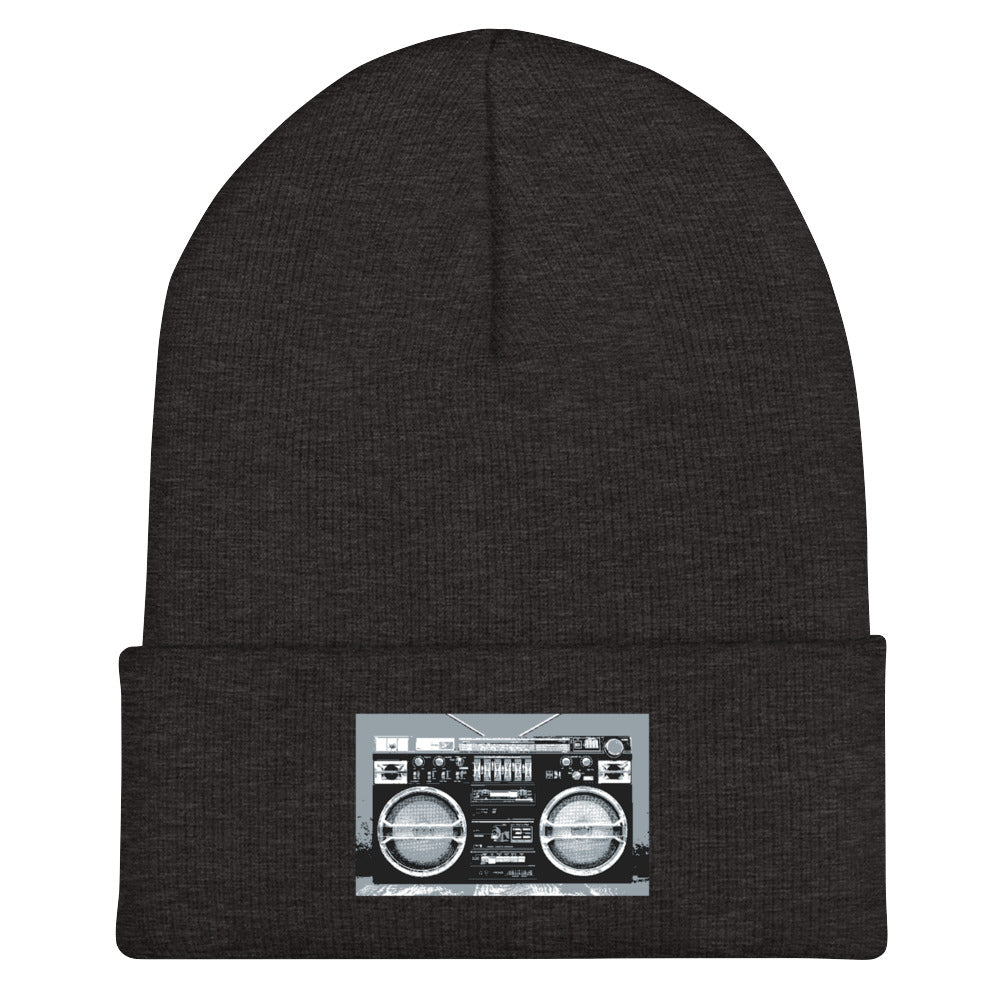 "Boom Box" Cuffed Beanie