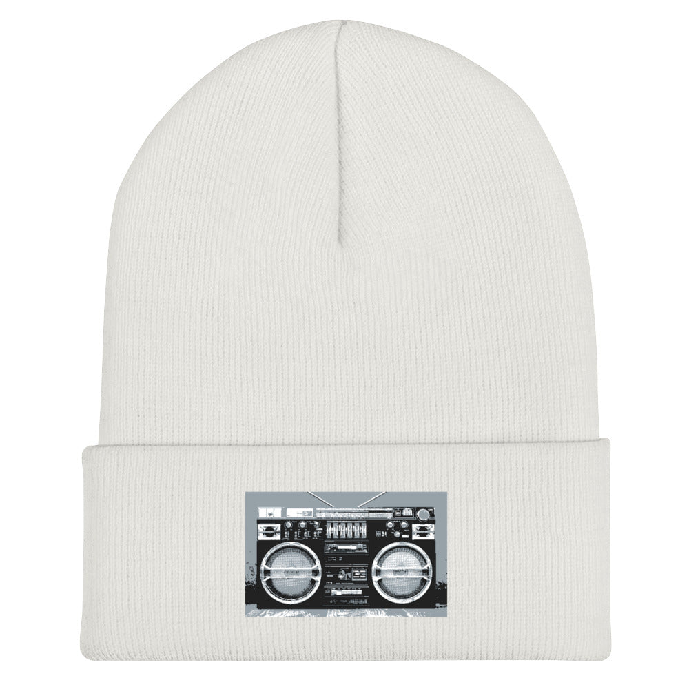 "Boom Box" Cuffed Beanie