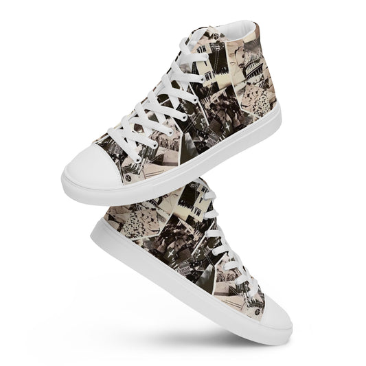 "Resistance" Men’s high top canvas shoes