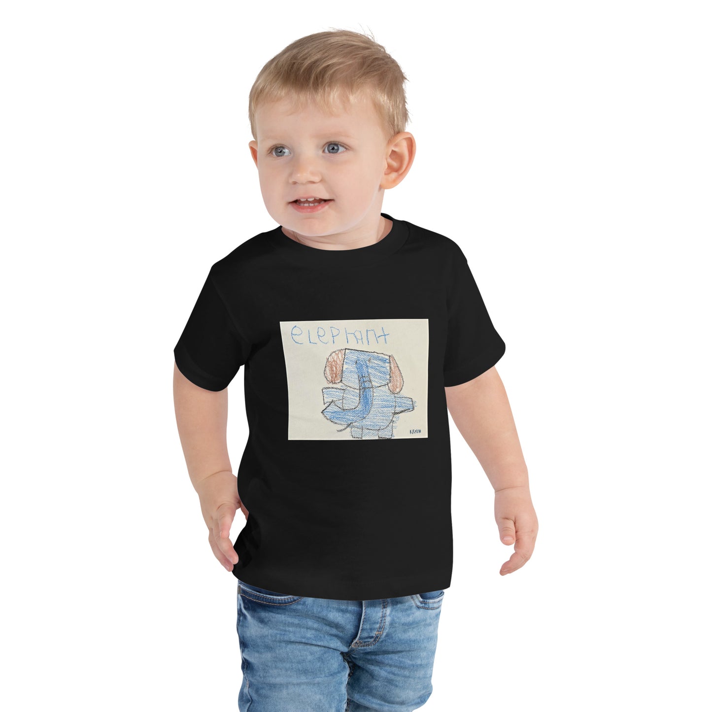 "Elephant" by Ryzen Toddler Short Sleeve Tee