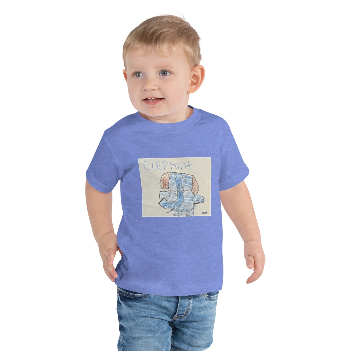 "Elephant" by Ryzen Toddler Short Sleeve Tee