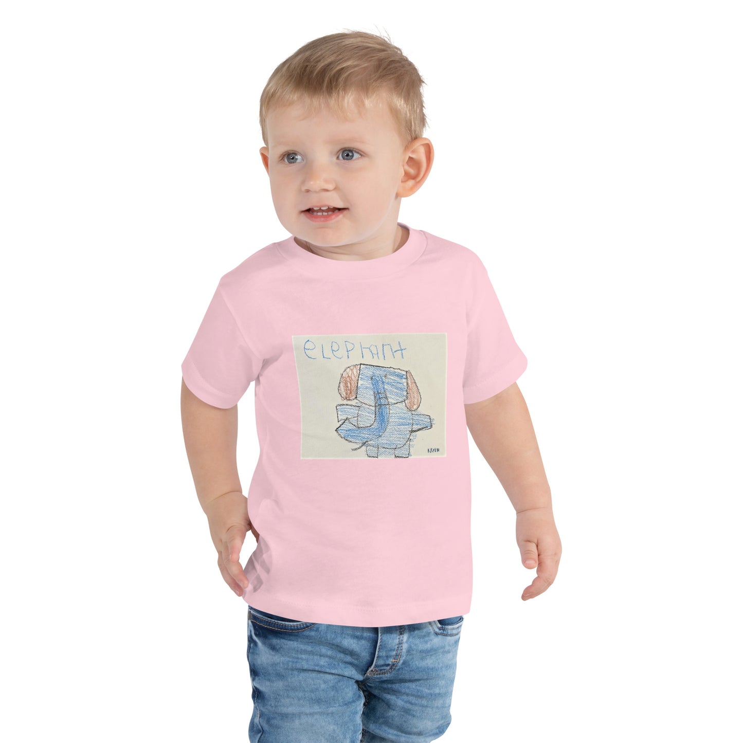 "Elephant" by Ryzen Toddler Short Sleeve Tee