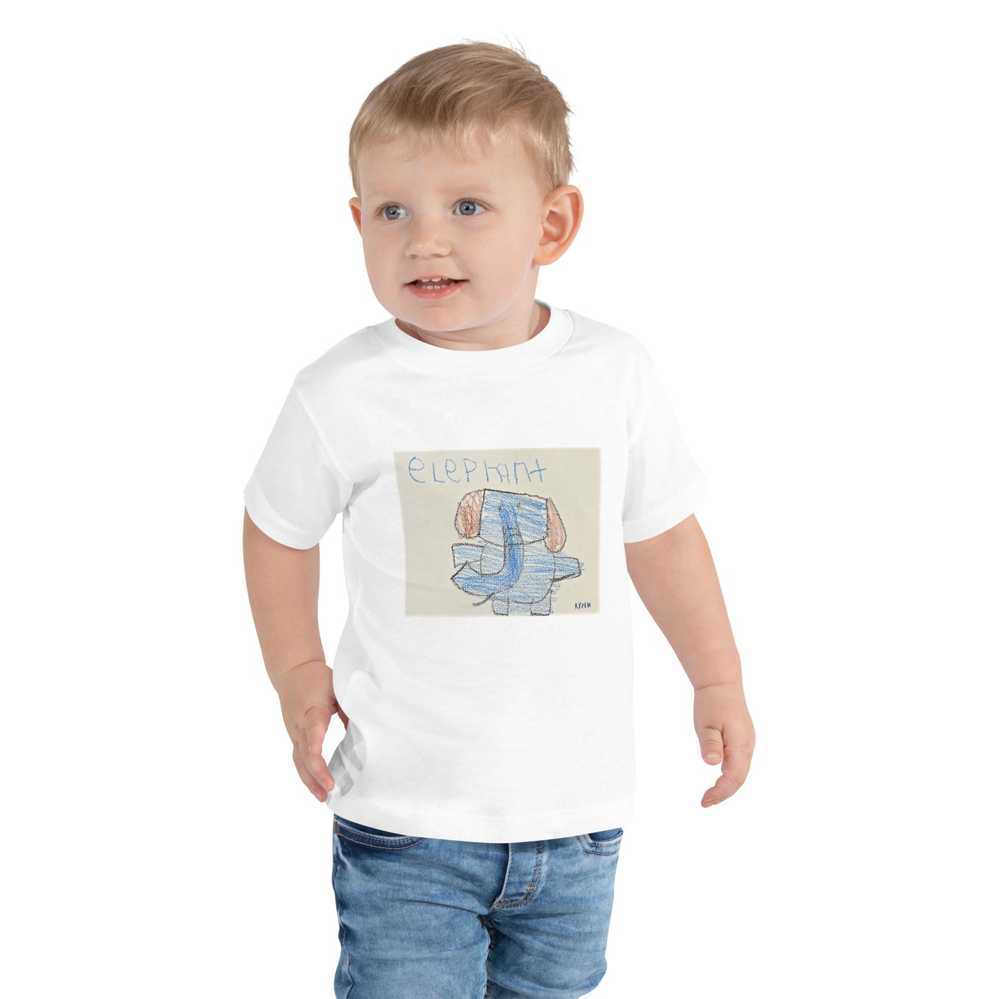 "Elephant" by Ryzen Toddler Short Sleeve Tee