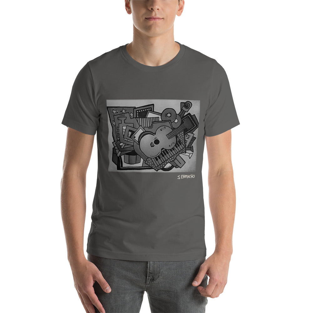 "The love of Music" Unisex t-shirt