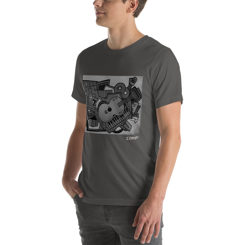 "The love of Music" Unisex t-shirt