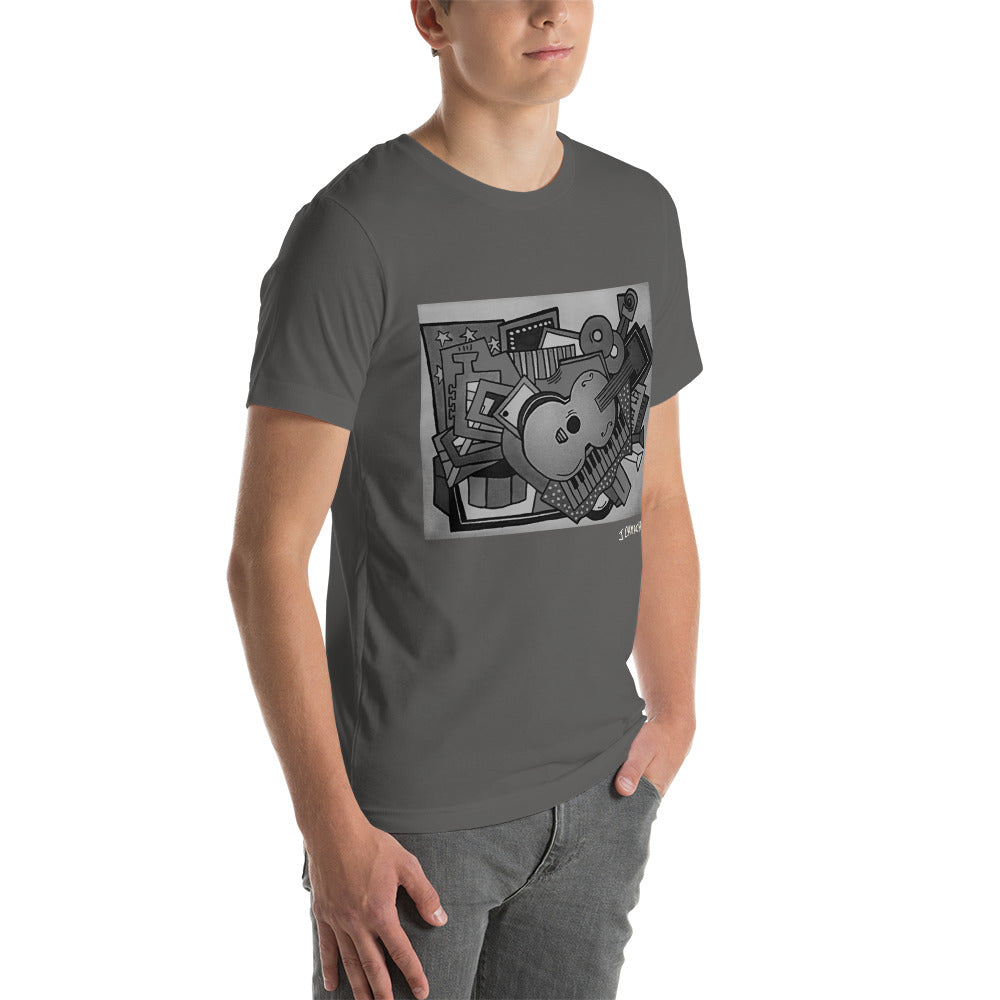 "The love of Music" Unisex t-shirt