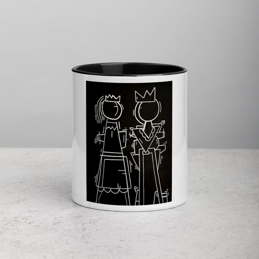 "King and Queen" Mug with Color Inside