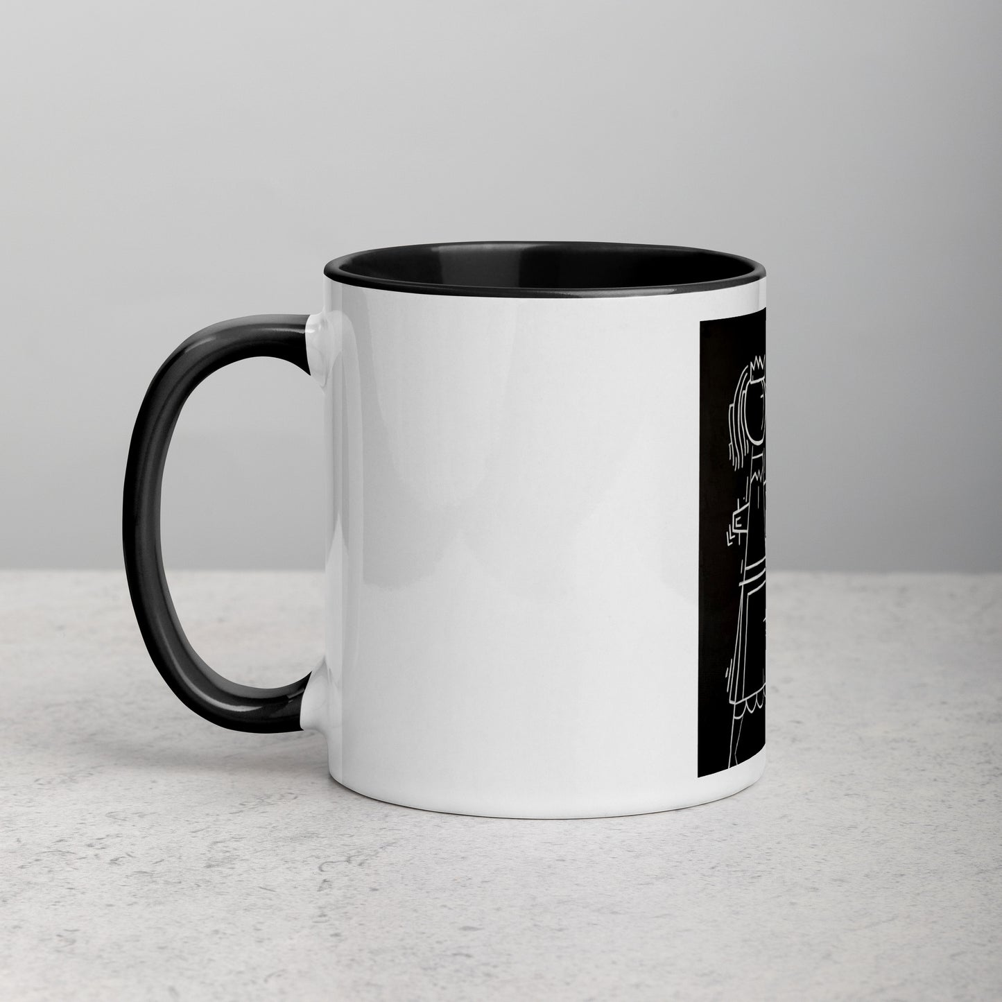"King and Queen" Mug with Color Inside