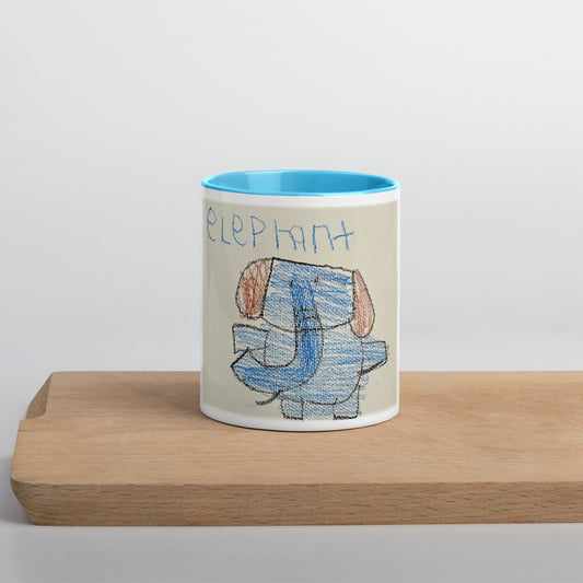"Elephant" Mug with Color Inside